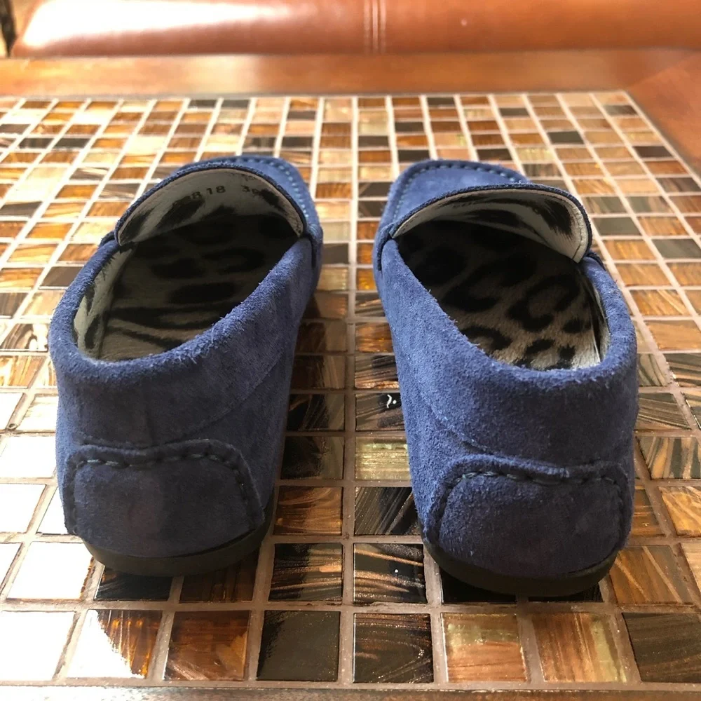 Roberto Cavalli Monogram Suede Loafers